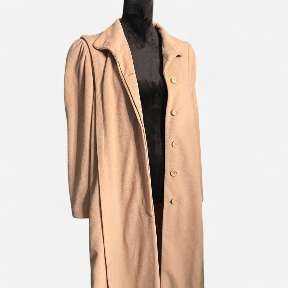 Kashmiracle by Wellington Fashions long tan trench coat